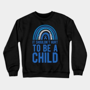 Child Abuse Awareness Crewneck Sweatshirt